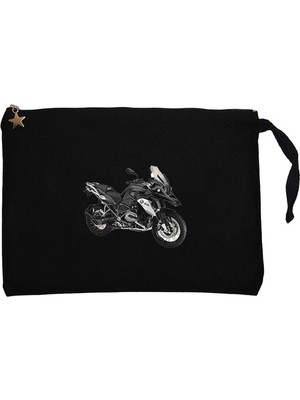 Bmw R1200 Gs Siyah Clutch Astarlı Cüzdan / El Çantası