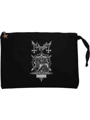 Mayhem A Season In Blasphemy Siyah Clutch Astarlı Cüzdan / El Çantası