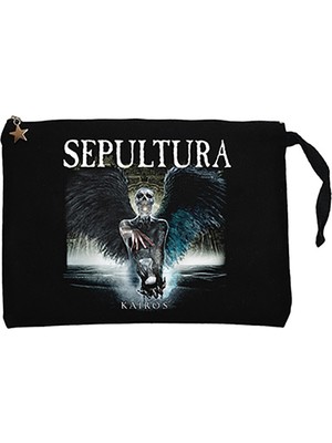 Sepultura Kairos Siyah Clutch Astarlı Cüzdan / El Çantası