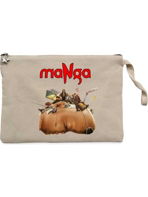 Manga Antroposen Krem Clutch Astarlı Cüzdan / El Çantası