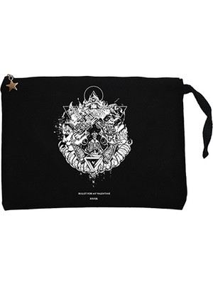 Bullet For My Valentine Fever Siyah Clutch Astarlı Cüzdan / El Çantası