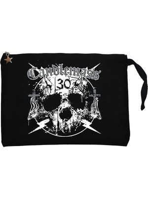 Candlemass Doom Metal Long Sleeve Siyah Clutch Astarlı Cüzdan / El Çantası