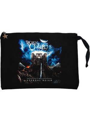 Born Of Osiris The Eternal Reign Siyah Clutch Astarlı Cüzdan / El Çantası