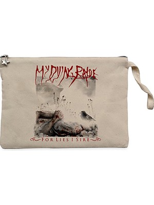 My Dying Bride For Lies I Sire Krem Clutch Astarlı Cüzdan / El Çantası