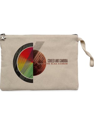 Coheed And Cambria Year Of The Black Rainbow Krem Clutch Astarlı Cüzdan / El Çantası