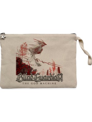 Blind Guardian The God Machine Krem Clutch Astarlı Cüzdan / El Çantası