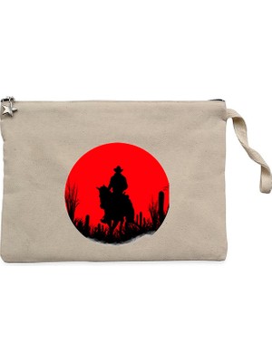 Red Dead Redemption 2 Red Krem Clutch Astarlı Cüzdan / El Çantası