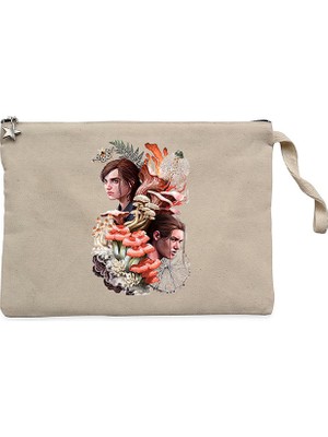 The Last Of Us 2 Fan Krem Clutch Astarlı Cüzdan / El Çantası