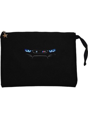 Bmw Series M Power Logo Siyah Clutch Astarlı Cüzdan / El Çantası