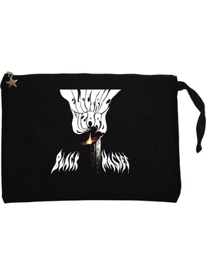 Electric Wizard Black Masses Siyah Clutch Astarlı Cüzdan / El Çantası