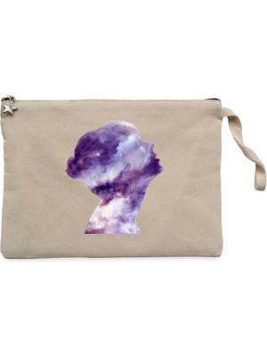 Taylor Swift Cosmos Krem Clutch Astarlı Cüzdan / El Çantası