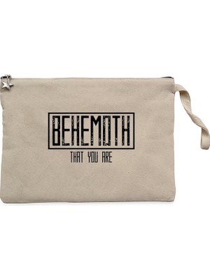 Behemoth That You Are Krem Clutch Astarlı Cüzdan / El Çantası