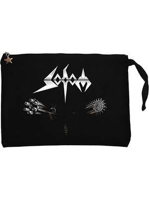 Sodom 2006 Sodom Siyah Clutch Astarlı Cüzdan / El Çantası