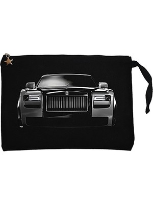 Rolls Royce Ghost Siyah Clutch Astarlı Cüzdan / El Çantası