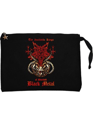 Dark Funeral King Siyah Clutch Astarlı Cüzdan / El Çantası