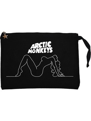 Arctic Monkeys Girl Siyah Clutch Astarlı Cüzdan / El Çantası