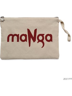 Manga Krem Clutch Astarlı Cüzdan / El Çantası