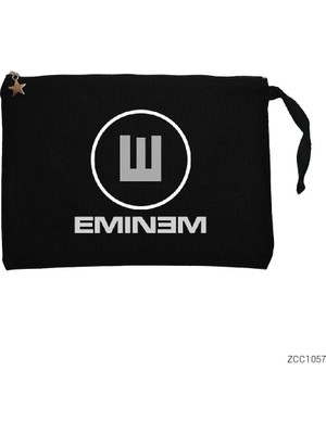 Eminem E 2 Siyah Clutch Astarlı Cüzdan / El Çantası