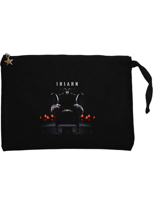 Ihsahn Àmr Siyah Clutch Astarlı Cüzdan / El Çantası