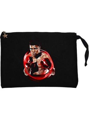 Muhammad Ali Red Siyah Clutch Astarlı Cüzdan / El Çantası