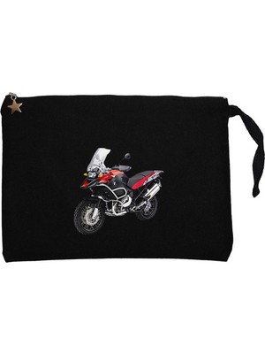 Bmw R 1200 Gs Macera K51 Siyah Clutch Astarlı Cüzdan / El Çantası