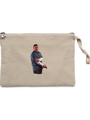 Gta Rifleman Human Krem Clutch Astarlı Cüzdan / El Çantası