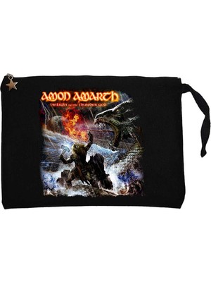 Amon Amarth Twilight Of The Thunder God Siyah Clutch Astarlı Cüzdan / El Çantası