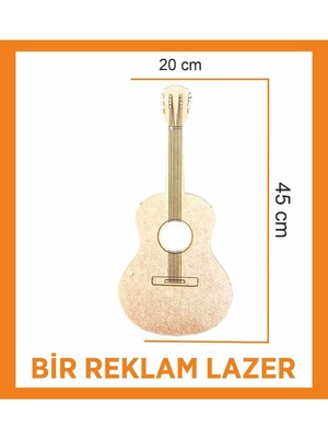 Ultra Nova Gitar Boyama Aktivite Sanat Okul Öncesi Anaokulu Kreş Etkinlik 20X45 cm