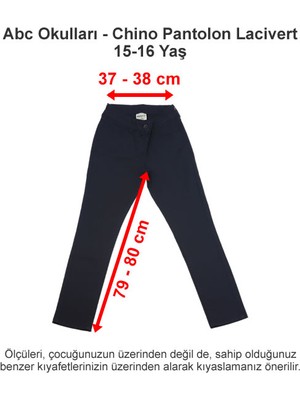 Abc Okulları Chino Pantolon Lacivert 15-16 Yaş