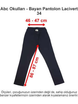 Abc Okulları Bayan Pantolon Lacivert 34