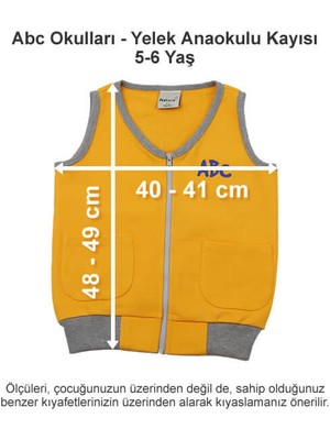 Abc Okulları Yelek Anaokulu Kayısı 5-6 Yaş