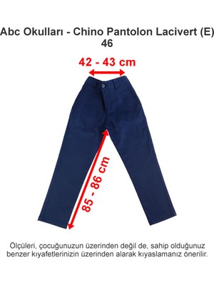 Abc Okulları Chino Pantolon Lacivert (E) 46