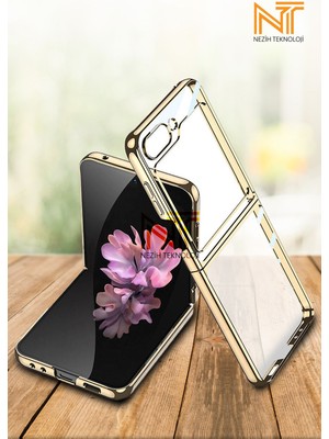 Samsung Galaxy Z Flip 6 / Z Flip 7 FE Uyumlu Full Camlı 360 Koruyucu Kapak Kılıf