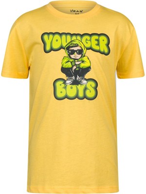 2AS Aja Çocuk Baskılı  T-Shirt Sarı 214