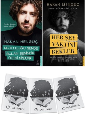 Mutluluğu Sende Bulan Senindir, Ötesi Misafir ve Her Şey Vaktini Bekler 2li Set Hakan Mengüç + Hediyeli