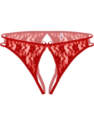 Mulvxbrf BRF02  Ağı Açık Büyük Beden Kırmızı  Bato Külot (Mulvix)