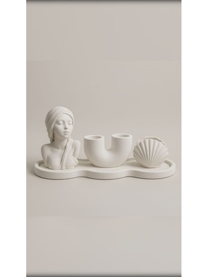 El Yapımı Üçlü Dekoratif Set – Şık ve Minimal Dokunuş (6 x 9 Cm)