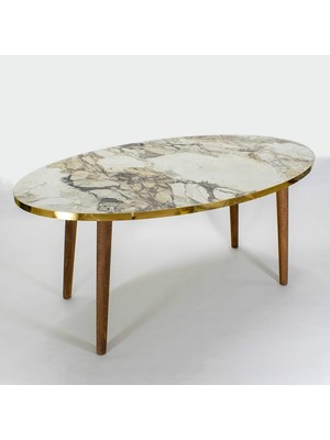 İşsevenler Orta Sehpa  Torna Elips Efes Ahşap