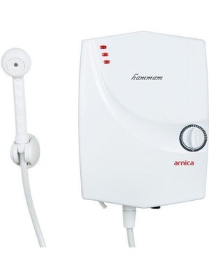 Arnica EG54030 Hammam Elektrikli Şofben 3 Kademeli 3000-4000-7000W Güç ve Hızlı Isıtma Teknolojisi