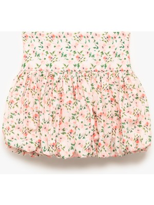 Koton Pamuklu Volanlı Çiçekli Etek