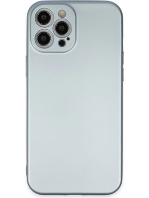 iPhone 12 Pro Max Kılıf Nano Içi Kadife Silikon - Sky Blue