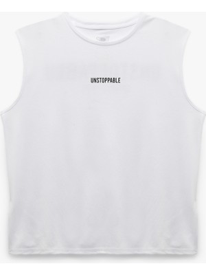 Koton Kolsuz Bisiklet Yaka Oversize Arkası Baskılı Spor Atlet