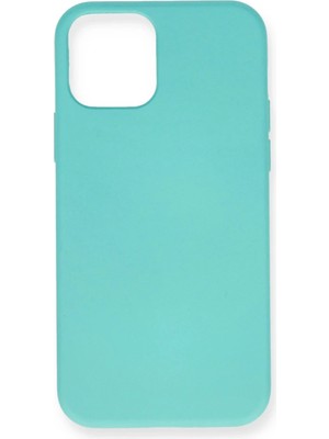 iPhone 12 Mini Kılıf Nano Içi Kadife Silikon - Turkuaz