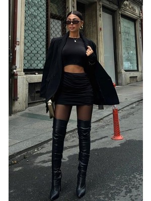 Arben Boutique Enchant Cut Out Büzgülü Elbise 2685-8