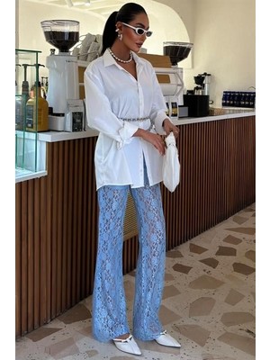 Arben Boutique Içi Astarlı Dantel Pantolon 0081