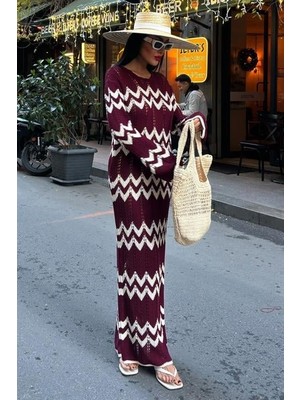 Arben Boutique Birit Detaylı Ajurlu Elbise 2839