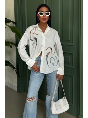 Arben Boutique Karlie Brode Nakışlı Gömlek 3369-08