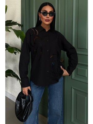Arben Boutique Karlie Brode Nakışlı Gömlek 3369-08