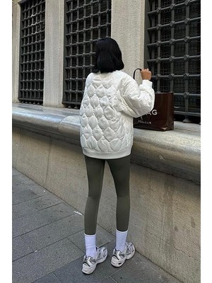 Arben Boutique Alisa Oversize Kapitone Bomber Ceket 7058 -08