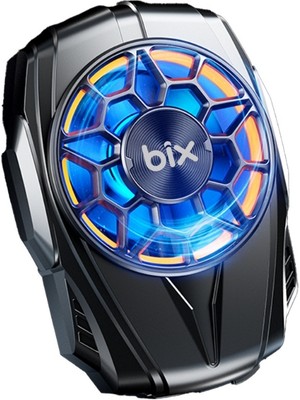 Bix BXCP04G Ultra Sessiz ve Güçlü Telefon Soğutucu Fan 4.5-7 Inç Uyumlu, Oyuncular Için Özel Tasarım